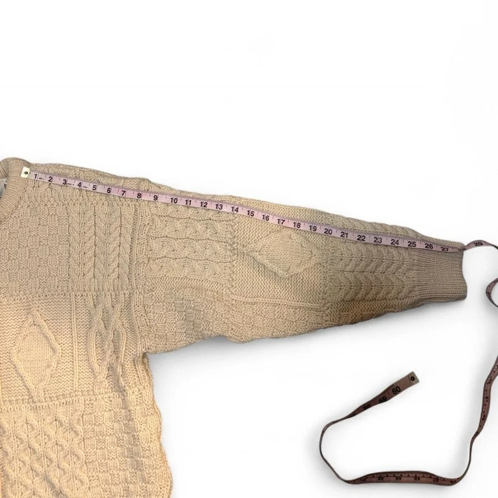 Cream Fisherman Sweater